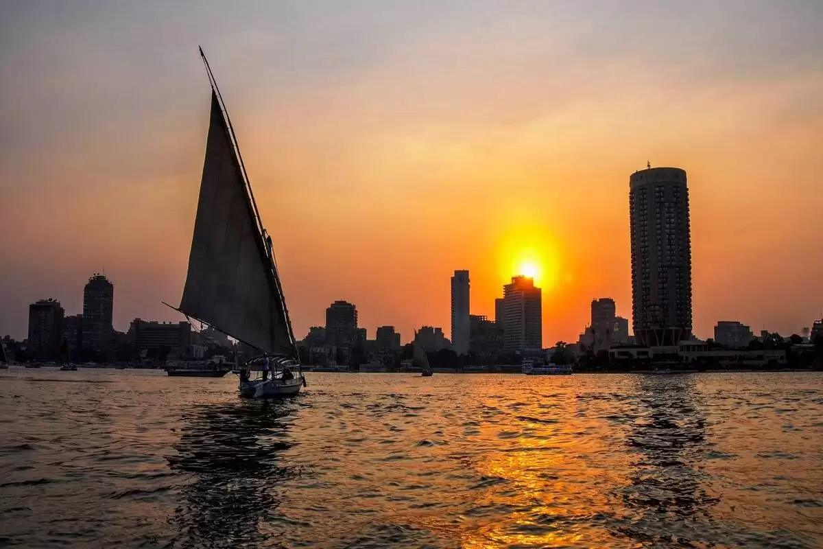 Felucca ride on the nile in cairo